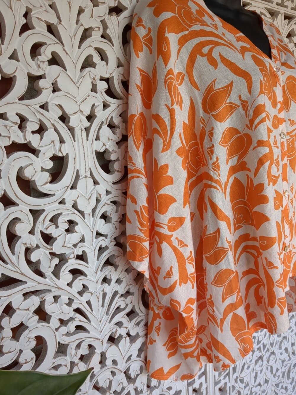 Oversized (See Pictures) Boho Tunic Linen Blend - Picture 5 of 15